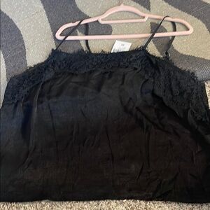 Forever 21 Black Satin Lace Cami